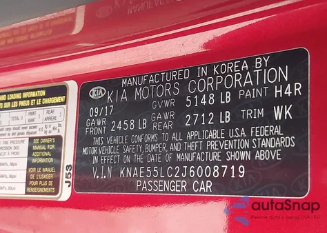 2018 Kia Stinger Gt2 from USA, damaged, VIN KNAE55LC2J6008719